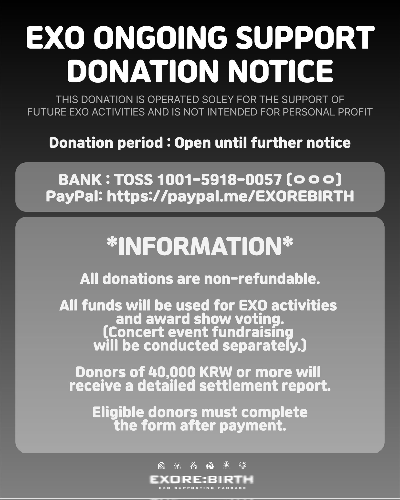 Fundraising Notice